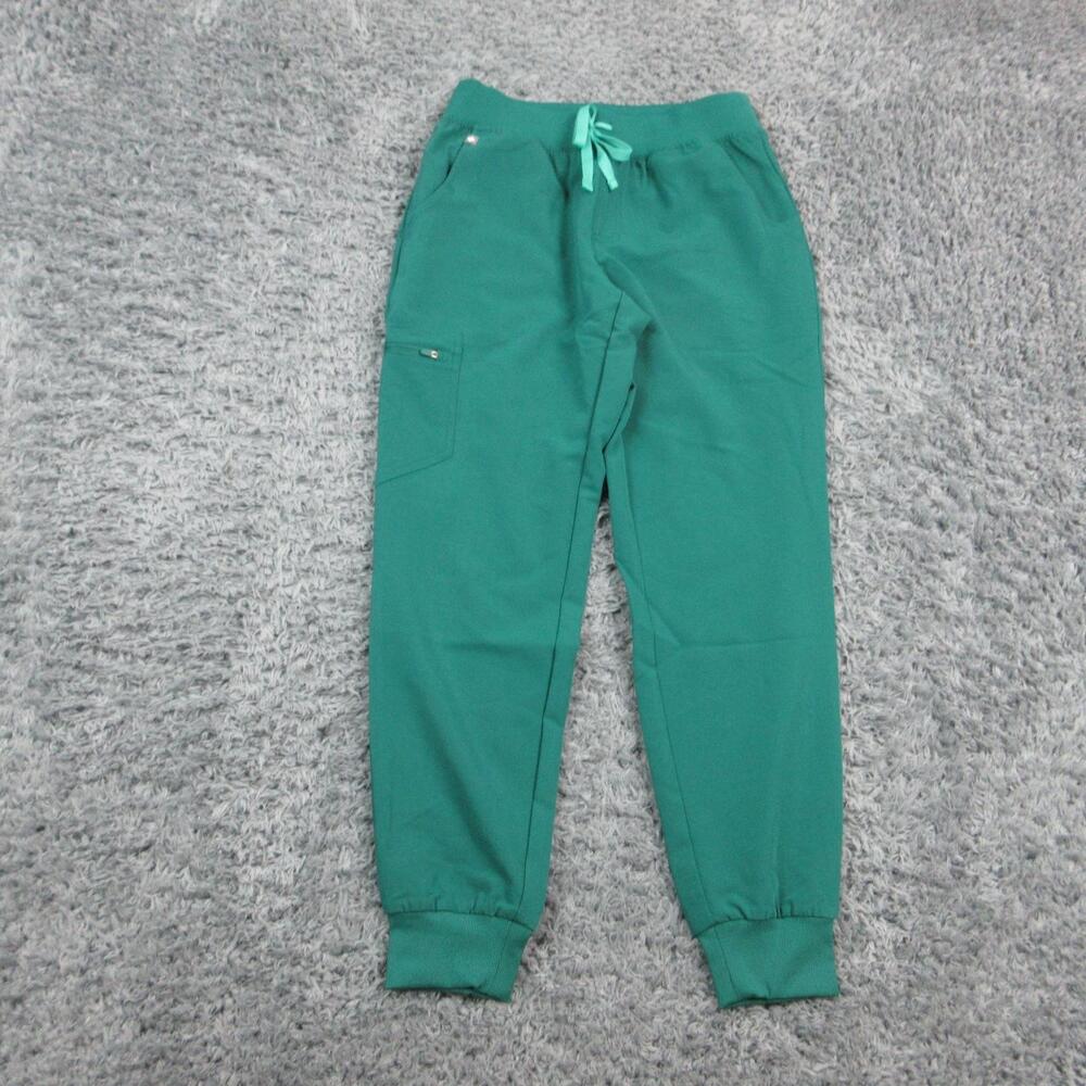 FIGS Pants Womens SR Green Zamora Jogger Scrub Drawstring Pockets 28x23.5* NWT